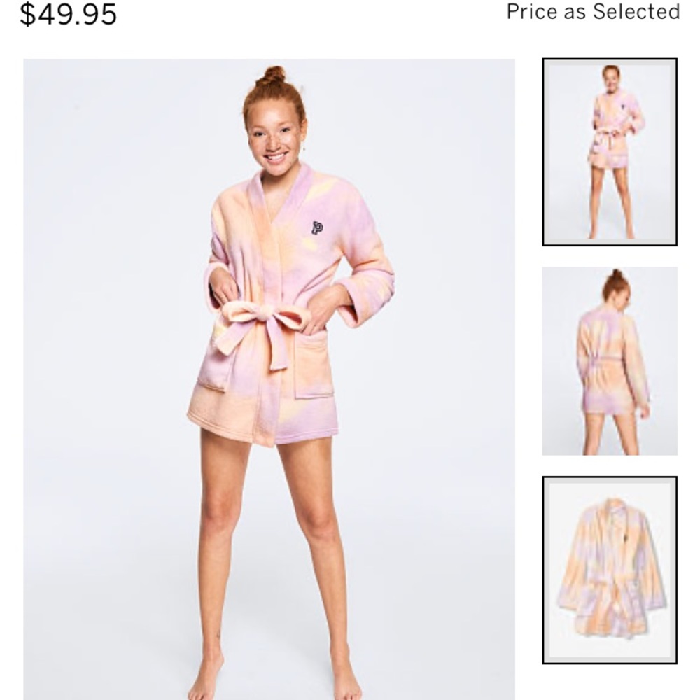 PINK Tie Dye Robe